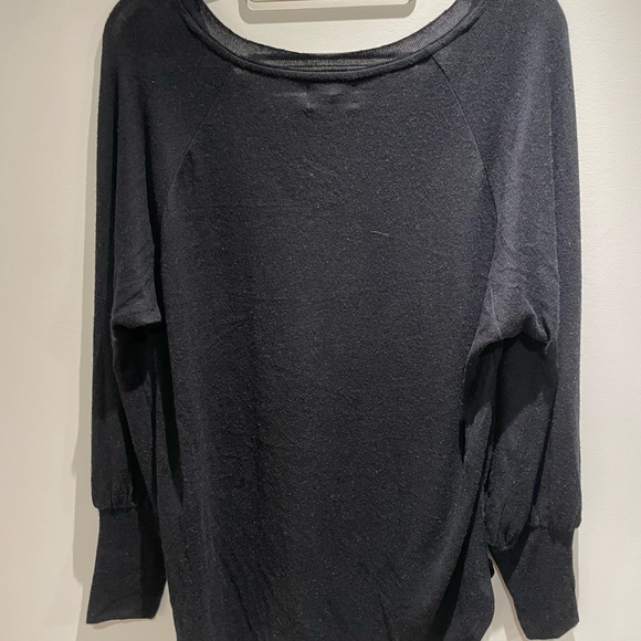 Knox Rose Black V-Neck Sweatshirt - Picture 5 of 6